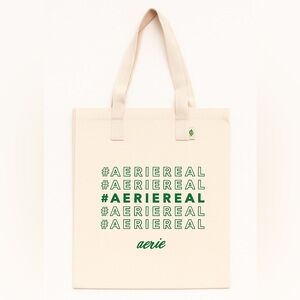 Aerie “#aeriereal” Ambassador Medium Eco-Friendly Cotton Canvas Tote New NWOT